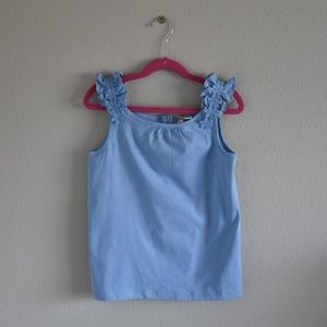 NWT Janie and Jack flower sleeve button back tank